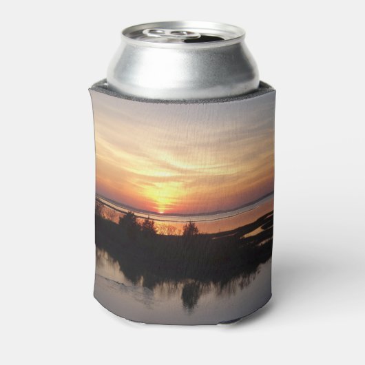 Chincoteague Sunset II Virginia Landscape 缶クーラー (缶裏面)