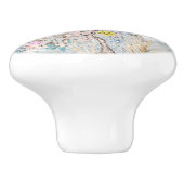 Chine soiree,toile,自然シーン,アンティーク,パターン,ペ セラミックノブ (側面)
