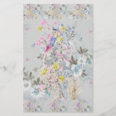 Chine soirée,toile,nature scene,antique,pattern,pe 便箋 (正面)