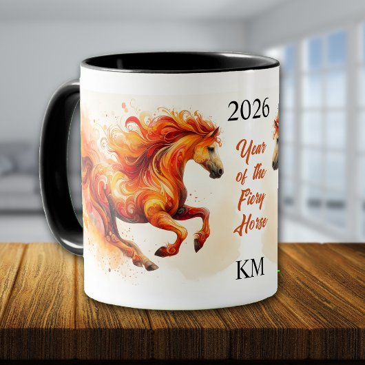 Chinese 2026 Year of the Fiery Horse Mug 2 マグカップ