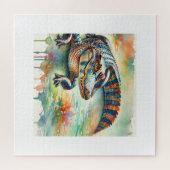 Chinese Alligator 200624AREF226 - Watercolor ジグソーパズル (横)