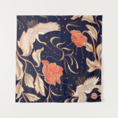 Chinese ancient style beautiful petals タペストリー (正面(横))