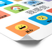 Chinese Autism AAC Pointing Communication 01 ポスター (角)