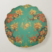 chinese background round pillow ラウンドクッション (裏面)