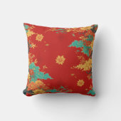 chinese background throw pillow クッション (正面)