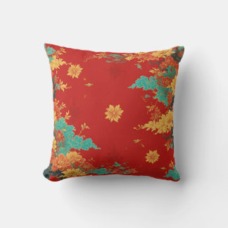 chinese background throw pillow クッション