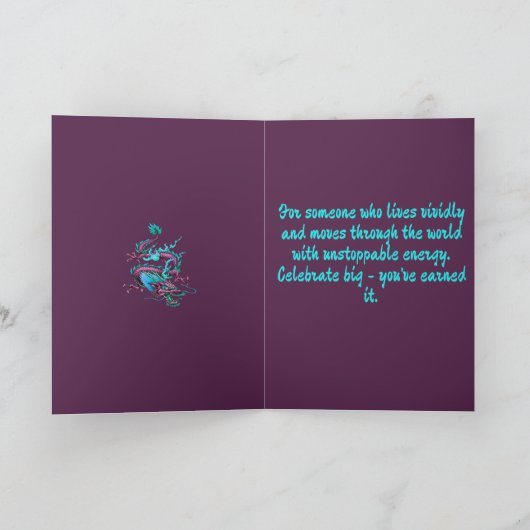 Chinese Cloud Dragon Mythical Rain Maker Creature カード (内部)