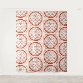 Chinese Coin Pattern Tapestry タペストリー