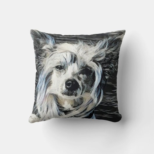 Chinese Crested クッション (裏面)