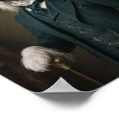 Chinese Crested Dog Portrait Print, Victorian Gent ポスター (角)