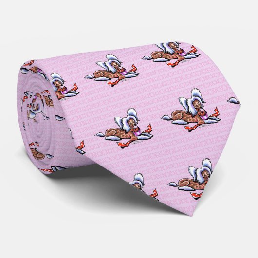 Chinese Crested Love Bucket ネクタイ (ロール)