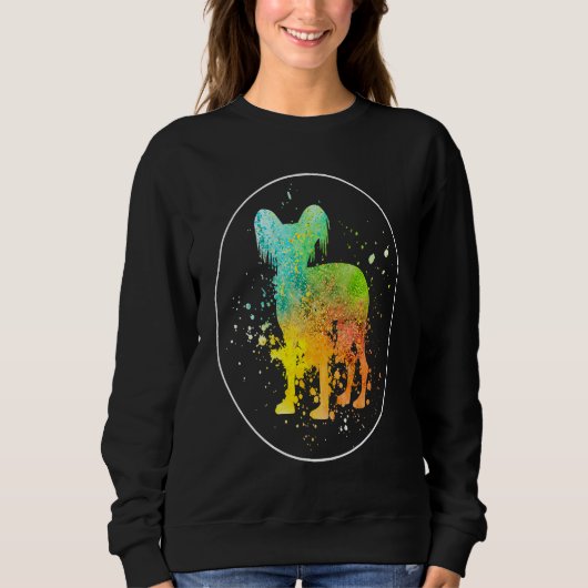 Chinese Crested Vintage  1 スウェットシャツ (正面)