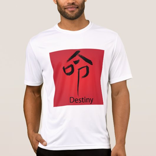 Chinese Destiny Symbol Calligraphy Tシャツ (正面)