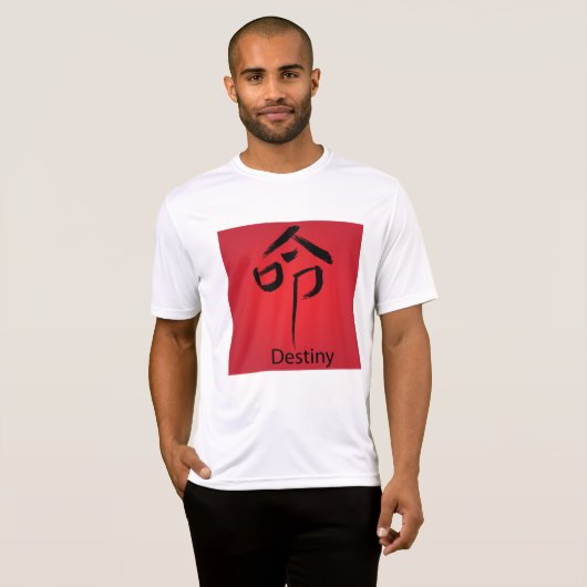 Chinese Destiny Symbol Calligraphy Tシャツ (正面フル)