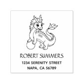 Chinese Dragon Address セルフインキングスタンプ (デザイン)