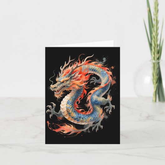 Chinese Dragon Asian Mythology Zodiac  カード (正面)