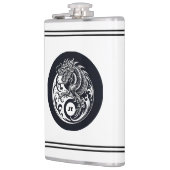 Chinese Dragon in Black and White Personalized フラスク (左)