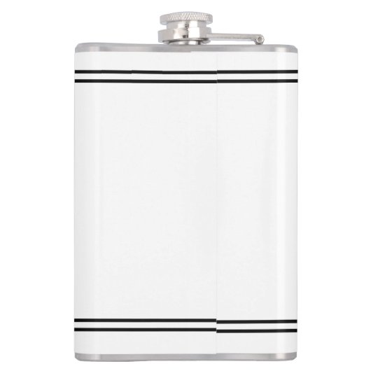 Chinese Dragon in Black and White Personalized フラスク (裏面)