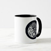Chinese Dragon in Black and White Personalized マグカップ (正面右)