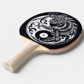 Chinese Dragon in Black and White Personalized 卓球ラケット (正面アングル)