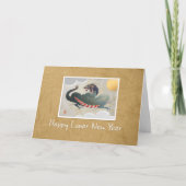 Chinese Dragon Lunar New Year 5”x7” Card カード (正面)