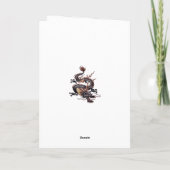 Chinese Dragon Painting Isolated Cut Out カード (裏面)