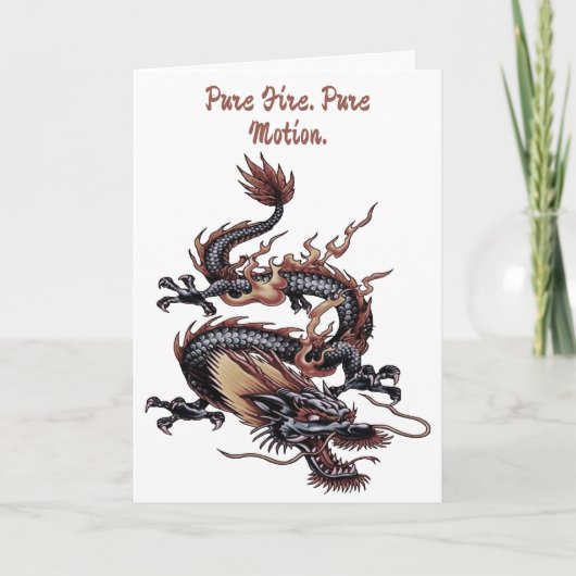 Chinese Dragon Painting Isolated Cut Out カード (正面)