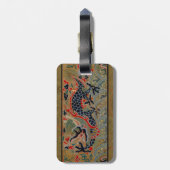 Chinese Dragon Symbol Antique Asian ラゲッジタグ (裏面縦)