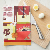 Chinese Favorites 2026 Calendar Fabric Font キッチンタオル (四つ折り)