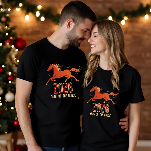 Chinese Fire Horse New Year 2026  Tシャツ