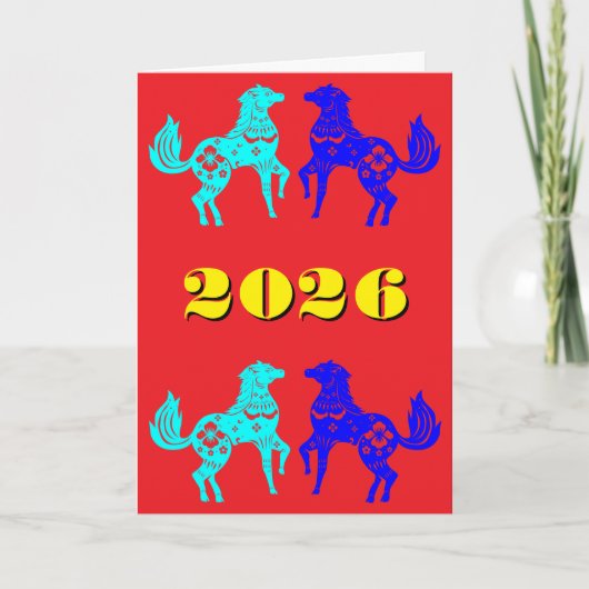 Chinese Folded Holiday Card シーズンカード (正面)