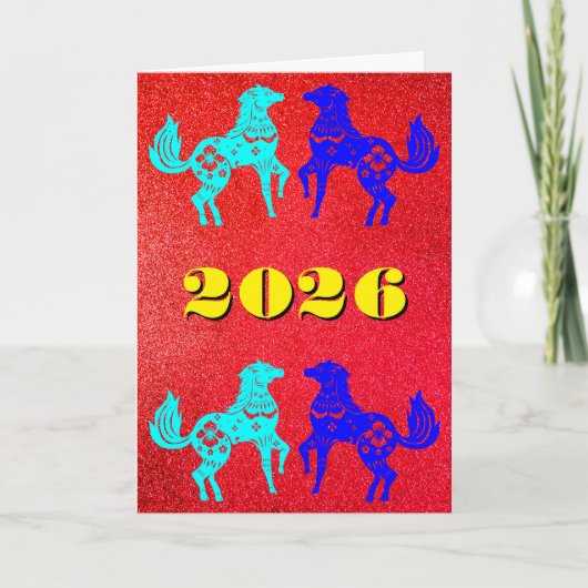 Chinese Folded Holiday Card シーズンカード (正面)