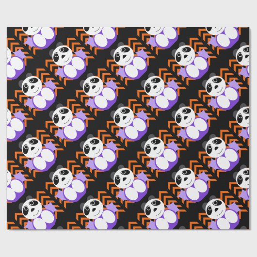 Chinese halloween panda ラッピングペーパー (フラット)