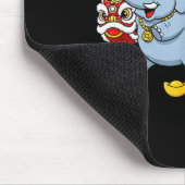 Chinese Horse Elephant Funny Kids Mens Womens Happ マウスパッド (コーナー)