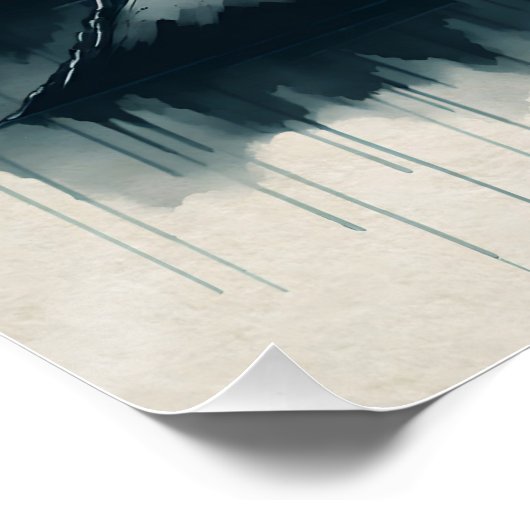 Chinese ink scroll paintings ポスター (コーナー)