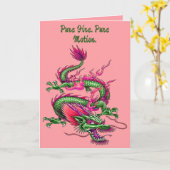 Chinese King Dragon Mythical Morphing Creature カード (黄色い花)