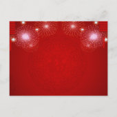 Chinese Lanterns Fireworks Snake Year 2025 HHPostC インビテーションポストカード (裏面)