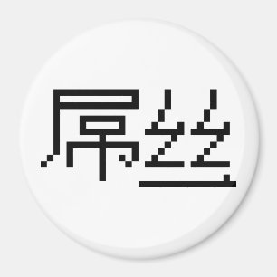 Chinese Loser / Diaosi 屌丝 Hanzi MEME マグネット