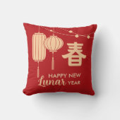 Chinese/Lunar New Year lantern クッション (正面)