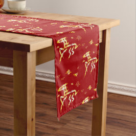 Chinese Lunar New Year of the Horse 2026 4724 Fire ショートテーブルランナー