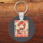Chinese Lunar New Year Of The Horse 2026 Ramen Noo キーホルダー (正面)