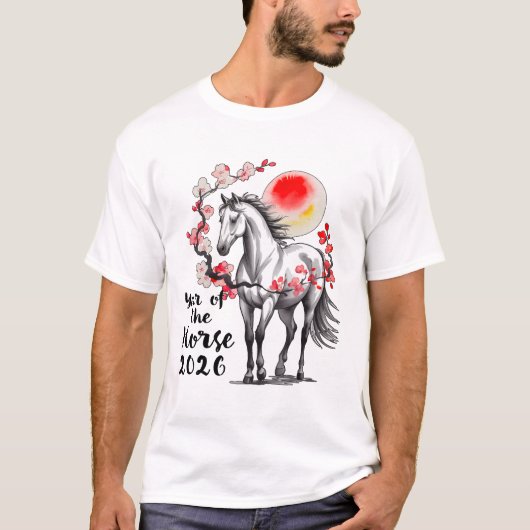 Chinese Lunar New Year of the Horse   Tシャツ (正面)
