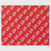 Chinese lunar New Year Tiger zodiac lucky ラッピングペーパー (フラット)
