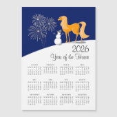 Chinese New Lunar Year Fire Horse 2026 Calendar (正面)
