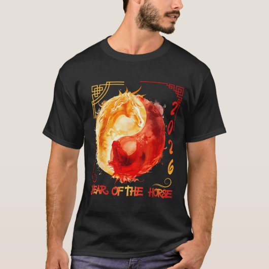Chinese New Lunar Year Of The Horse 2026 _1  Tシャツ (正面)