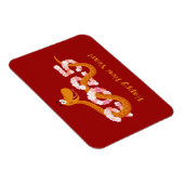 Chinese New Lunar Year Zodiac Wood Snake 2025 マグネット (右側)
