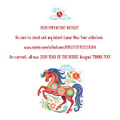 Chinese New Year 2023 Colorful Papercut Rabbit エプロン