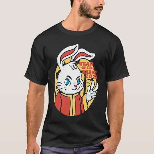 CHINESE NEW YEAR 2023 Year Of The Rabbit Women Men Tシャツ (正面)