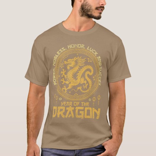 Chinese New Year 2024 Dragon Happy Chinese New Yea Tシャツ (正面)