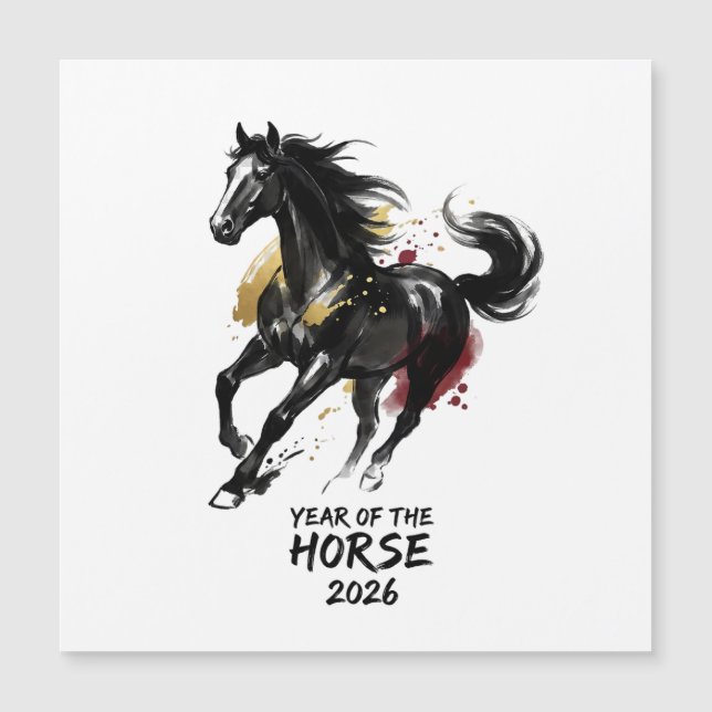Chinese New Year 2026 Horse Art (正面)